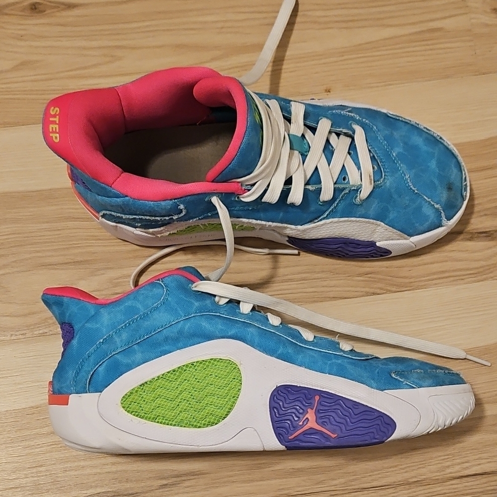Jordan Kids Basketball Shoes - Blue, Pink, Green